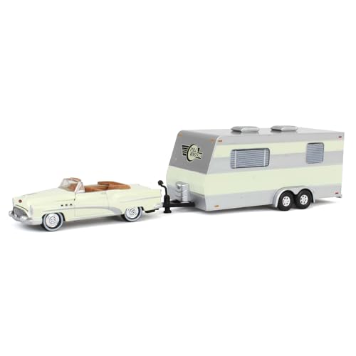Johnny Lightning 1:64 1953 Buick Super con Remolque miniatura 1