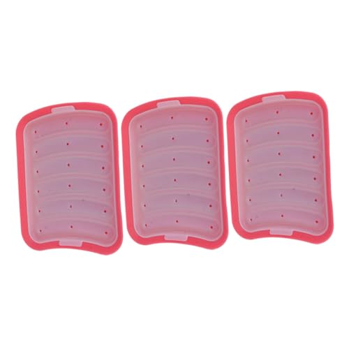 Alipis 3piezas Moldes De Silicona Para Hornear Moldes Para Salchichas Diy Silicona De Alimenticio Para Hacer Hot Dogs Bocadillos Caseros y Alimentos Complementarios Para Bebés