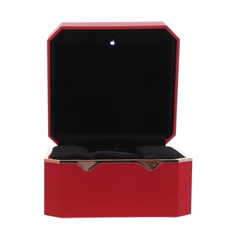 Étui de rangement pour montre à clapet avec lumière et bord doré
