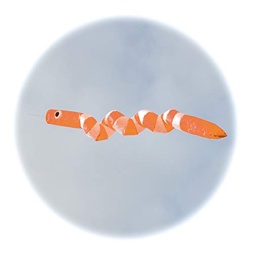 Spirit of Air Snake Spinner - Windsock - Fluorescent Orange and White