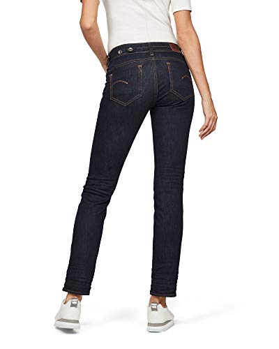 G-STAR Midge Saddle Straight Jeans Donna, Multicolore (Medium Indigo Aged D07145-8968-6028), 32W / 32L - 2