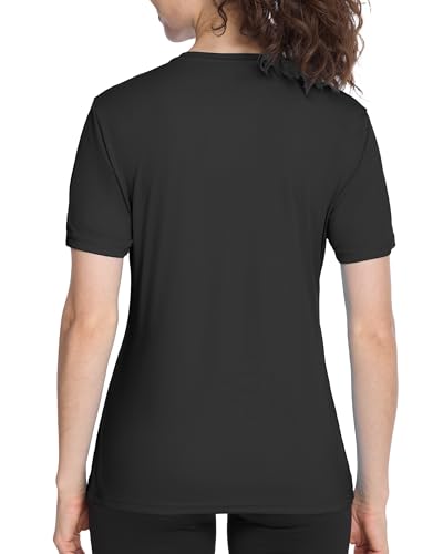 Image of Roadbox Women's Workout Tops Short Sleeve, UPF 50+ Sun Protection Shirts, Quick Dry Athletic Gym Running Hiking Tee Shirt