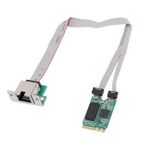 Tarjeta de Red Jiawu M.2 AE Key 2.5G Gigabit Ethernet con puerto RJ45 de 2.5Gbps para computadoras de escritorio, laptops y máquinas industriales miniatura 3