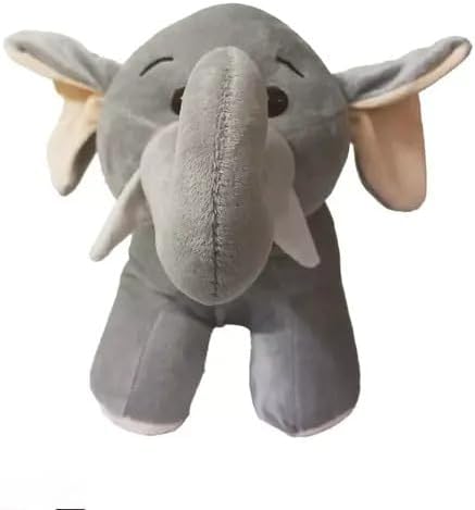 Elephant Soft Toy 35cm | Super Soft Grey Plush Stuffed Animal for Kids, Boys & Girls – Huggable Cuddly Pillow Toy for Birthdays, Travel & Gifting | Pack of 1
