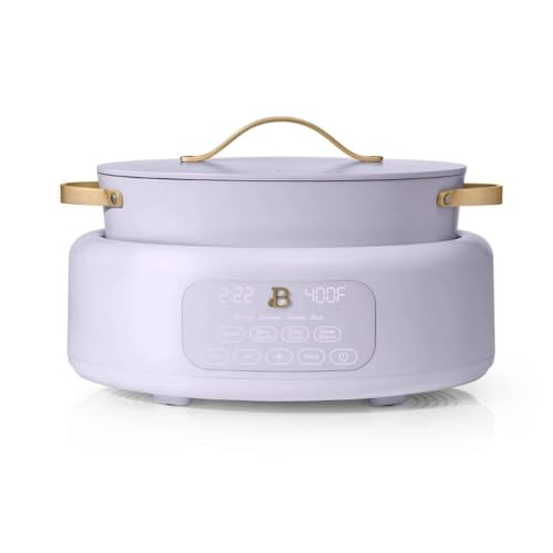Drew Barrymore's 10-in-1 6 Qt Electric Multi-Cooker – Pressure, Slow Cooker, Steamer (Lavender)