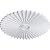 Ekena Millwork CM34SH Shakuras Ceiling Medallion, 33 7/8"OD x 2"P (For Canopies up to 5 3/4"), Primed White