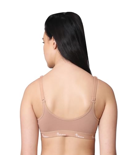 Image of Pack of 1 Non Padded Wire Free Seamless Full Coverage Sports Bra