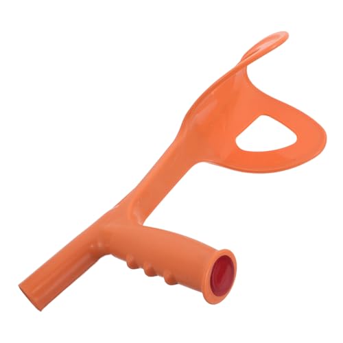 Accessoire orange pour canne de marche avec support ergonomique