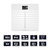 Withings Body Cardio b scula inteligente con Wi-Fi con an lisis de composici n corporal monitoreo de la salud card aca edad vascular IMC grasa masa muscular y sea de agua - Blanca