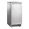 Scotsman Undercounter Gourmet Cube 50 Ice Maker - 65 lb/Day, 26 lb Storage Bin, Pump Drain