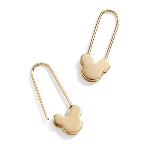 Disney's Mickey Mouse 18K Gold-Plated Sterling Silver Safety Pin Earrings - Gold