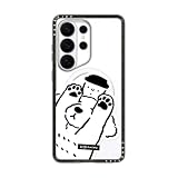 CASETiFY コンパクト for Samsung Galaxy S26 Ultra ケース [MagSafe対応/薄型 軽量/耐衝撃] - DOG LOVES COFFEE - ブラック
