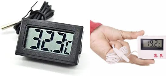 Combo of electronics Tempreature sensor Humidity and Lcd clock Aquarium Fish Electronic Digital Thermometer