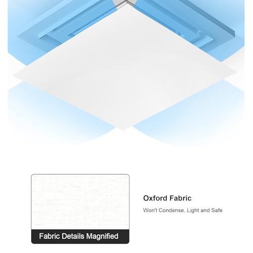 Déflecteur de ventilation pour climatiseur central blanc 45x45 cm