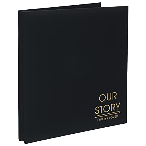 Malden International Designs 5 Up 4X6 Our Story Lived + Loved Black Fabric Post Bound Photo Album Hard Cover (7135-56) #TOP1