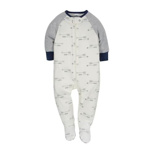Image of Gerber Baby Boys' 4 Pack Sleep 'N Play Footie