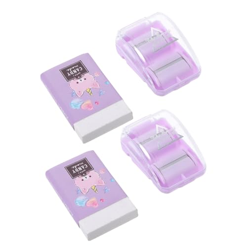 AGFELO 2セット 卓上消しクラムローラー 家用ポータブルデスクトップクリーナー 細やかな弾力でを傷けず事務机や家具の消しカス除去に