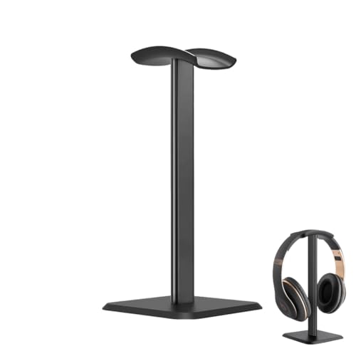 EYVRPAU 1 Stück Universal-Kopfhörerhalter, Kopfhörerhalter für Over-Ear-Kopfhörer, Gaming-Kopfhörer und Kopfhörer-Monitore, Aluminiumlegierung + TPU + ABS Material (Schwarz) EYVRPAU 1 Stück Universal-Kopfhörerhalter, Kopfhörerhalter für Over-Ear-Kopfhörer, Gaming-Kopfhörer und Kopfhörer-Monitore, Aluminiumlegierung + TPU + ABS Material (Schwarz)