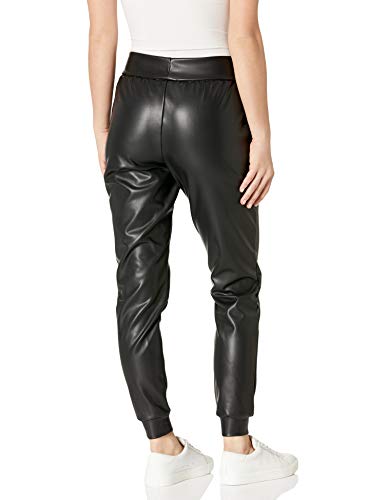 Seven7 Women's Faux Leather Ponte Jogger2