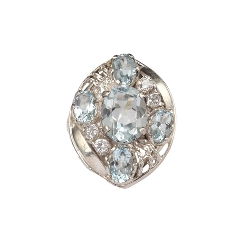 Topaze bleue bague argent 925 pour illuminer vos tenues quotidiennes avec élégance bohème