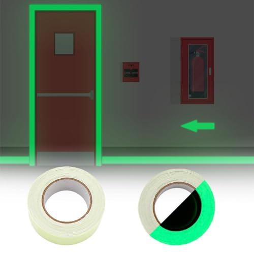 Ctdwnt CTDWNT-018923 Glow In The Dark Tape,10Ft X 0.5 Inch Long-Lasting Bright Fluorescent Glow Tape,Luminescent Emergency Tape Safety Egress Markers Stairs,Walls,Steps,Exit Sign,Strong Adhesive thumb #2