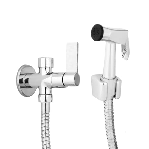 Ducha Higienica Banheiro Duas Saidas Chuveirinho Metal Cromado Intima Saída Extra para Sanitario