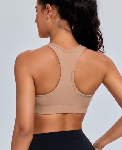 Image of Oalka Women's Racerback Sports Support Workout Running Bras