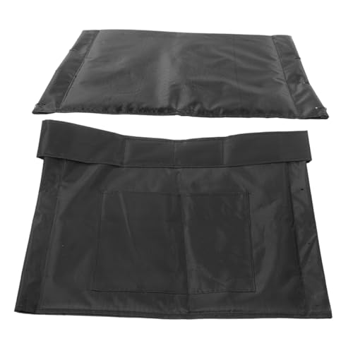 OATIPHO 1 Juego Conjunto de Respaldo de cojín sillas de Ruedas Almohadilla Apoyo Respaldo para Respaldo Universal para Tela Oxford Black