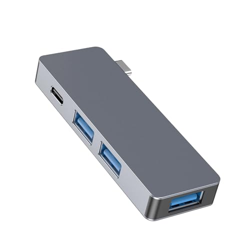 Hub USB 3.0 de 5 Gbps y aluminio con 4 puertos de transmisión rápida 6
