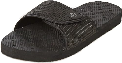 Showaflops Boys Black Slide, Color: Black/Black, Size: 13/1 (444-13/1)3