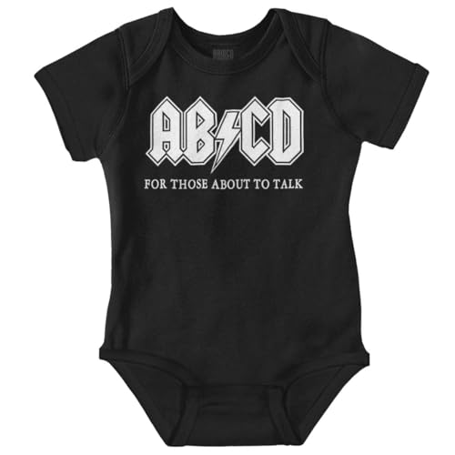 Image of Brisco Brands Cutest Lil Rockstar Music Lover ABCD Baby Romper Boys or Girls