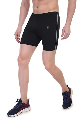 Image of Compression Men's Skin Tight Shorts for Gym, Running, Cycling, Swimming, Basketball, Cricket, Yoga, Football, Tennis, Badminton & Many More Sports