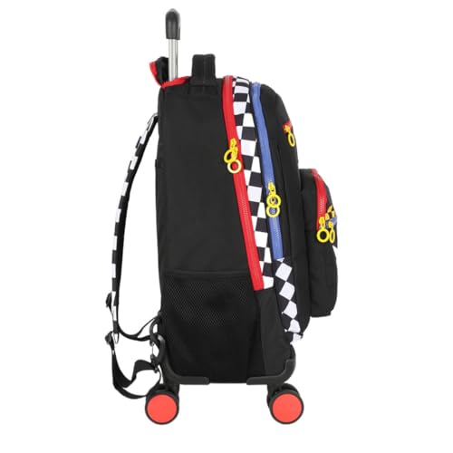 Mochila Infantil Rodinha Sonic 360 Graus Com Estojo Branco