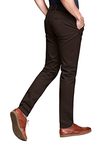 Image of Match Mens Regular-Fit Casual Flat Front Chino Pants