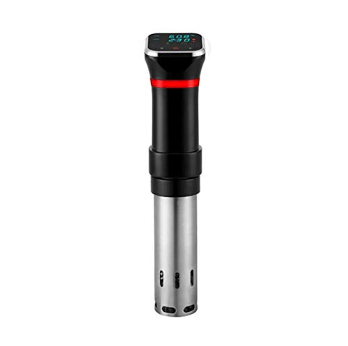 SMSOM Cocina SOUS VIDE, circulador de inmersión térmica, temporizador digital de temperatura preciso, ultrarrápido, 1100 vatios, 110-240V, acero inoxidable/negro