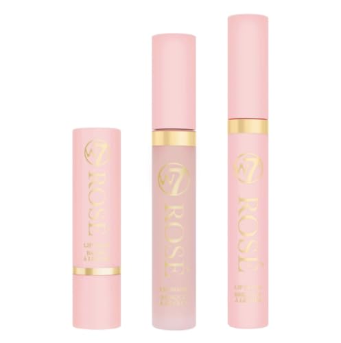 W7 Rose Lip Collection includes Lip Balm. Lip Mask & Lip Gloss