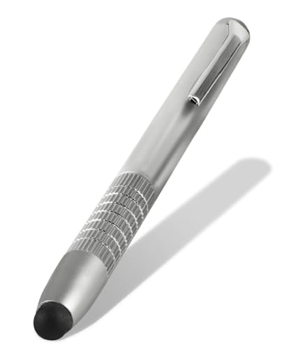 Doro - Stylet Ergonomique en Aluminium pour Écran Tactile, Smartphone et Tablette - Protégez Votre Écran - Utilisation Facile - Élégant et Confortable