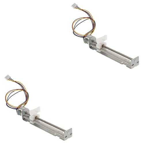 ULTECHNOVO 2pcs Stepper Motor Linear Rail Guide Linear Actuator Electric Actuator Mini Router Linear Guide Stage Actuator Travel Linear Stage Actuator Engraving Machine Slide Galvanized