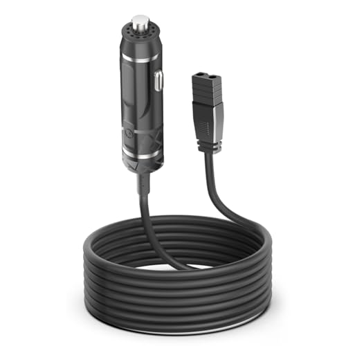 Image of DC 12V /24V 2 Pin Lead Car Cooler Box Mini Fridge Charger Charging Cable for Igloo Wagan Juggernog Mobicool Cooler Auto Cigarette Lighter DC Extension Cord Power Cable Plug Wire Car Travel