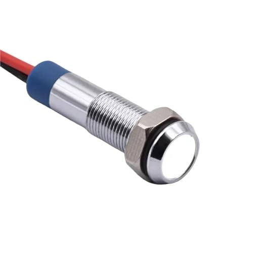 Indicador LED de metal de 6 mm para personalizar el cuadro de mandos de la moto en ruta