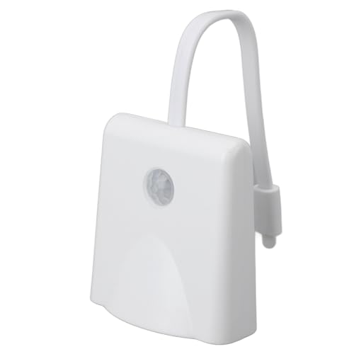 Fafeicy Luz Nocturna para Inodoro, Luz Nocturna para Inodoro con Sensor de Movimiento, Luz de Proyección de 16 Colores LED, Baños Novedosos Ideales, Carga USB Tipo C, Luces Nocturnas