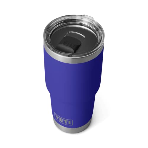 Image of YETI Rambler 30 oz Tumbler Retired Colors, Stainless Steel, Vacuum Insulated with MagSlider Lid, Offshore Blue