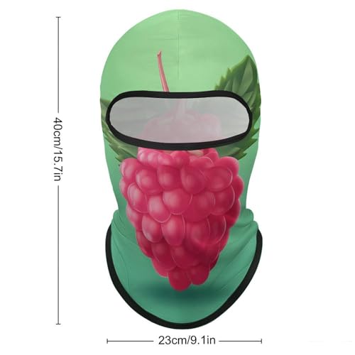 Máscara facial de pasamontaña roja para hombre y mujer, protección solar, transpirable, cubre todo el cráneo para senderismo, ciclismo, correr, conducir miniatura 2