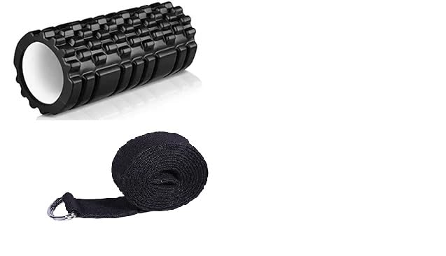 serveuttam Yoga Block (2 PC) - High Density EVA Foam Block to Support and Deepen Poses, Improve Strength and Aid Balance and Flexibility with Yoga Belt (Yoga Roller with Yoga Belt) (B08VHD4F9D) Amazon Price History, Amazon Price Tracker