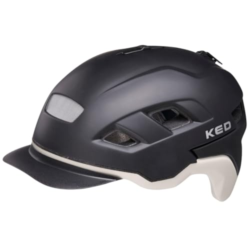 KED Berlin Fahrradhelm, Unisex, Aschschwarz, matt, M (52-58 cm)