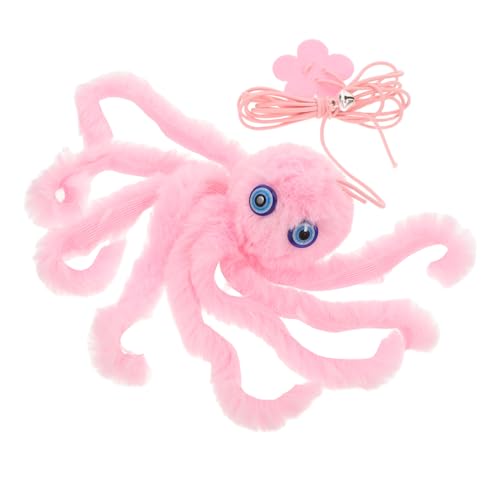 TOYANDONA Tür-hängespielzeug Mit Glöckchen Interaktives Tier-katzenspielzeug Für Drinnen Fördert Selbstspiel Und Training Robustes Plüsch-Design...