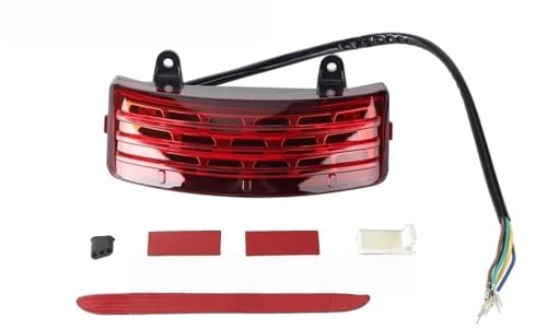 Luz de freno trasera tres barras de motocicleta para Street Glide FLHX y Touring FLTRX ahumado