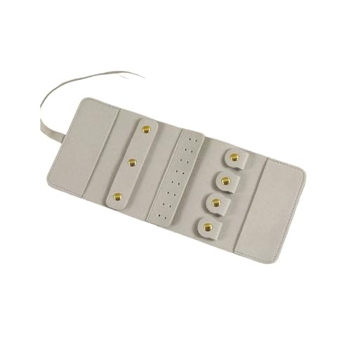 WAOCEO Jewelery Box Travel Jewelry Storage Box Fashion Earrings Rings Earrings Necklaces Watches Rolled Up Storage Bag Jewellry Organizer Case (Color : 03)