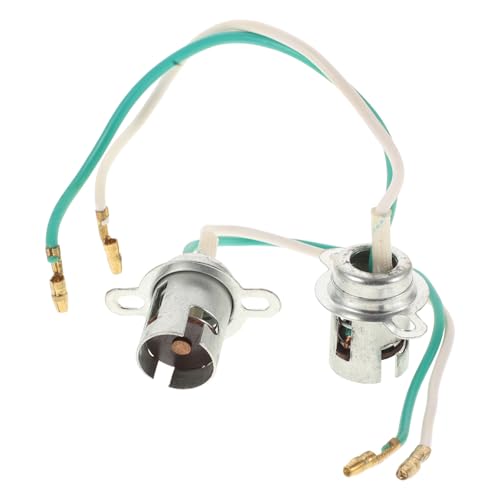 ibasenice Prises D'éclairage en Fer et Plastique, Installation Facile Lot de 2 Support de Feu Arrière Argenté pour Remplacement Rapide pour Moto et Scooter Électrique