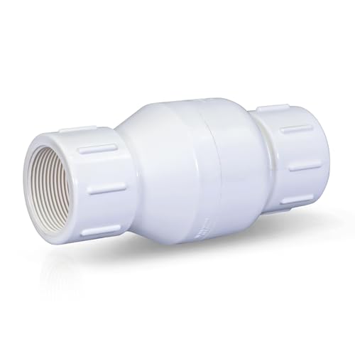 Clapet anti-retour PVC blanc à filetage FIP haute durabilité mécanique